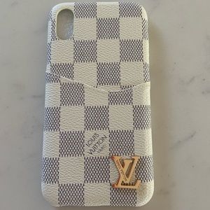 Louis Vuitton repurposed leather iPhone X /XS case